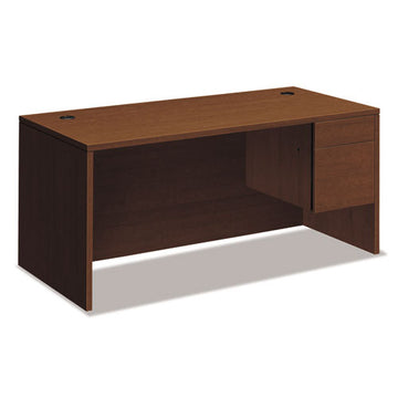 HON® 10500 Series "l" Workstation Right Pedestal Desk With 3-4 Height Pedestal, 72" X 36" X 29.5", Bourbon Cherry freeshipping - TVN Wholesale